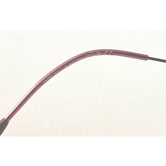 Silhouette Semi-Rimless Titanium Red Hinged Glasse